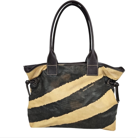 Dooney & Bourke Monza June Zebra Print Coated Canvas‎ Hobo Bag Women's Purse - Picture 6 of 10